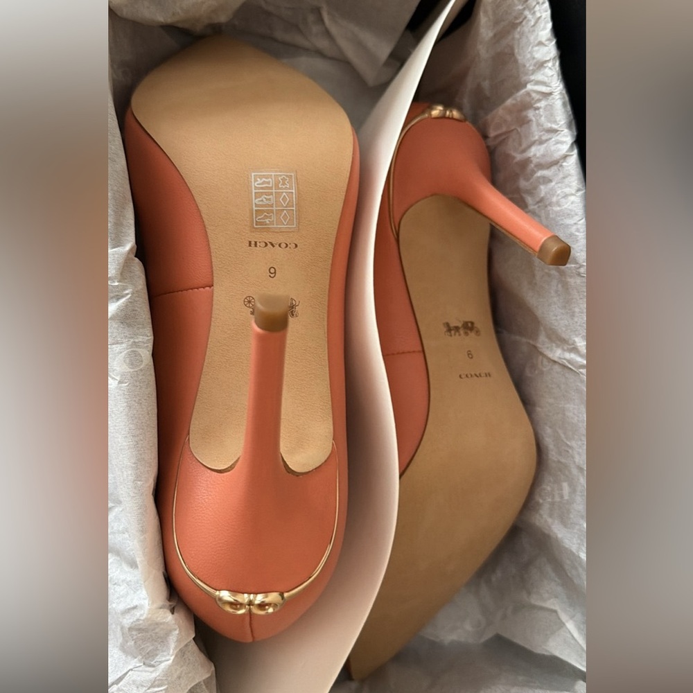 Coach Coral Pointed Toe Stiletto Heels - Picture 4 of 6